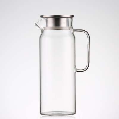 Borosilicate Glass Carafe - Water Bottle with Drip-Free Lid by Comfify - Glass Carafe Pitcher for Cold Water