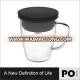 Hot Selling borosilicate glass coffee cup whit stainless steel dripper